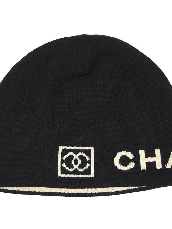 CHANEL Accessories - Chanel Sport Line Black Hat Small Good
